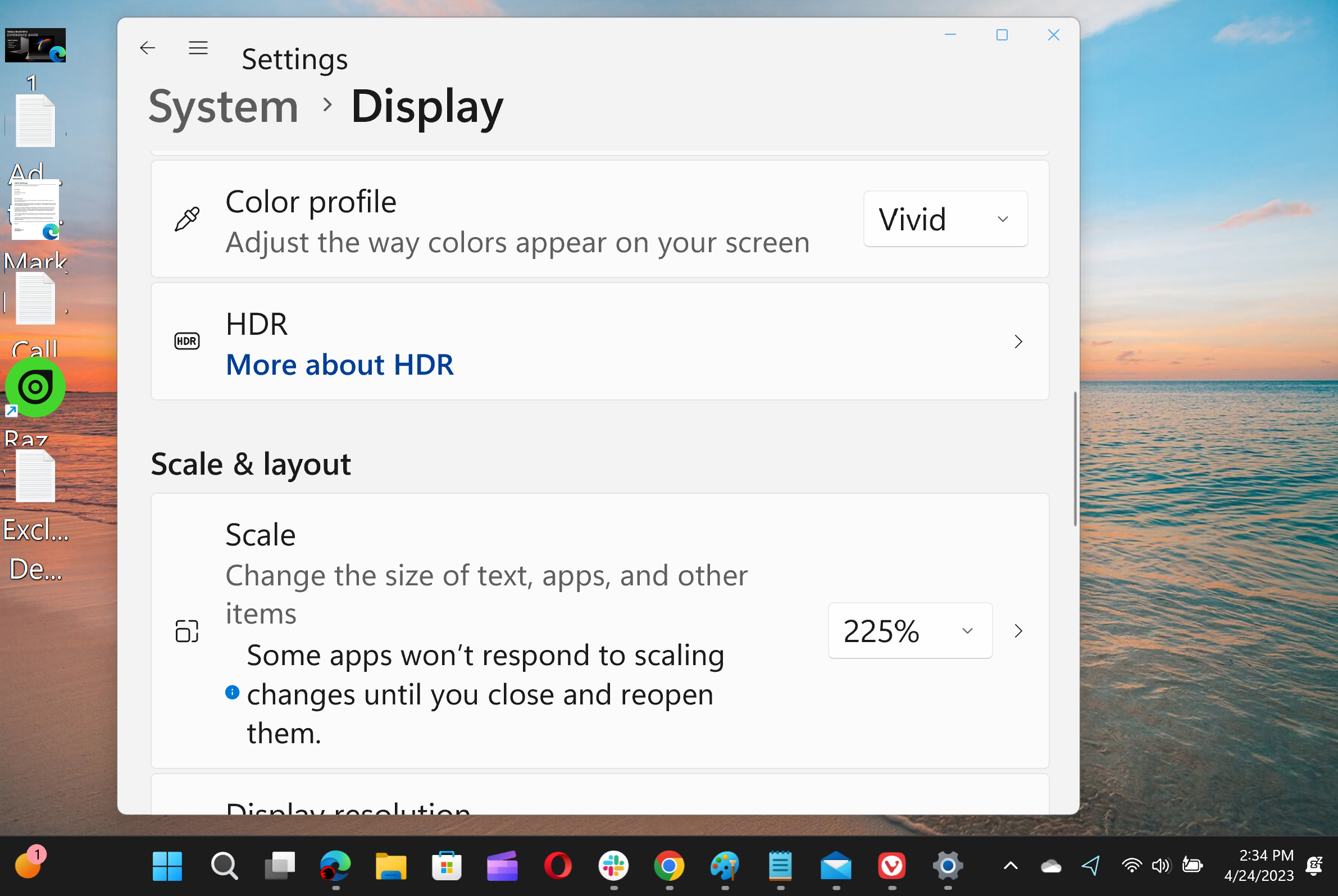 Windows 11 display scaling