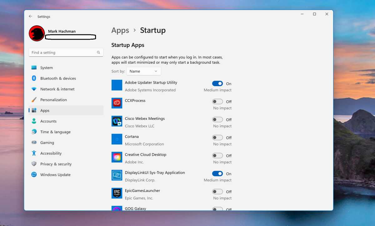 Windows 11 startup apps