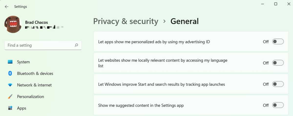 windows 11 settings