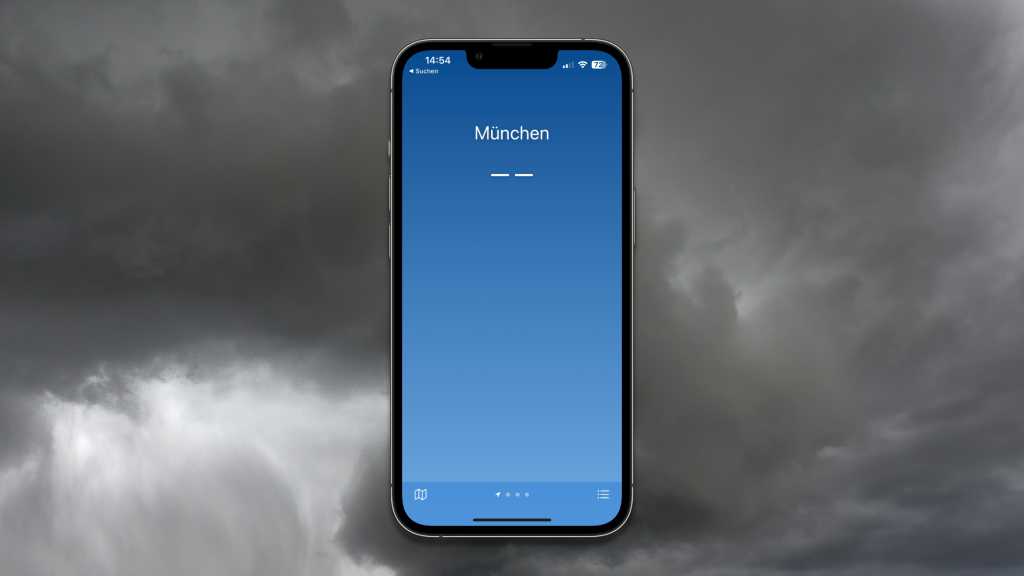 Image: Apple Wetter: Ausfall nur von kurzer Dauer