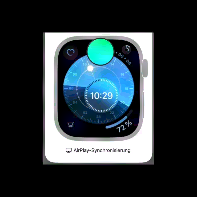 Benachrichtigungen auf der Apple Watch temporär stummschalten. 
