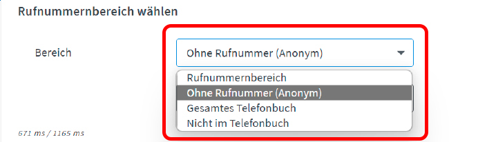 Anonyme Anrufe blocken