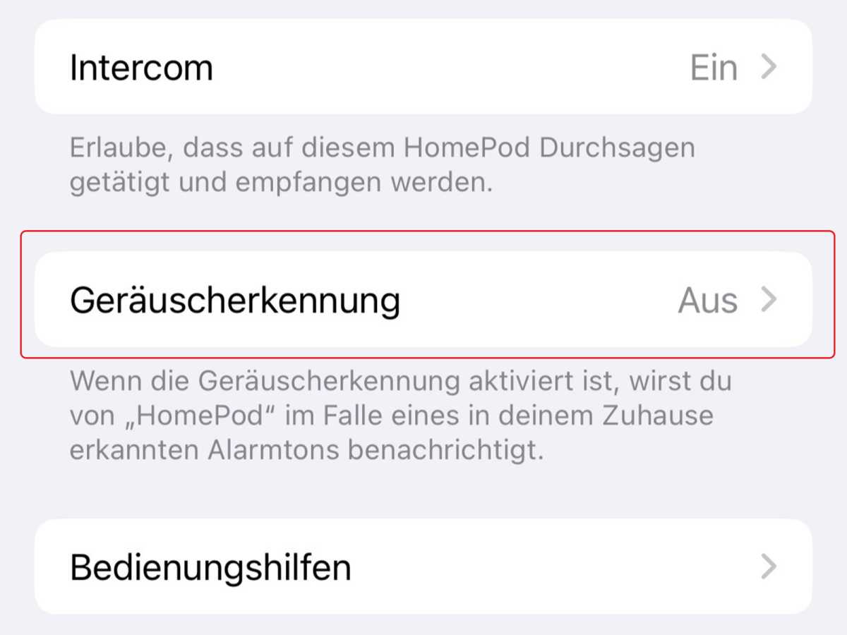 Geräuscherkennung