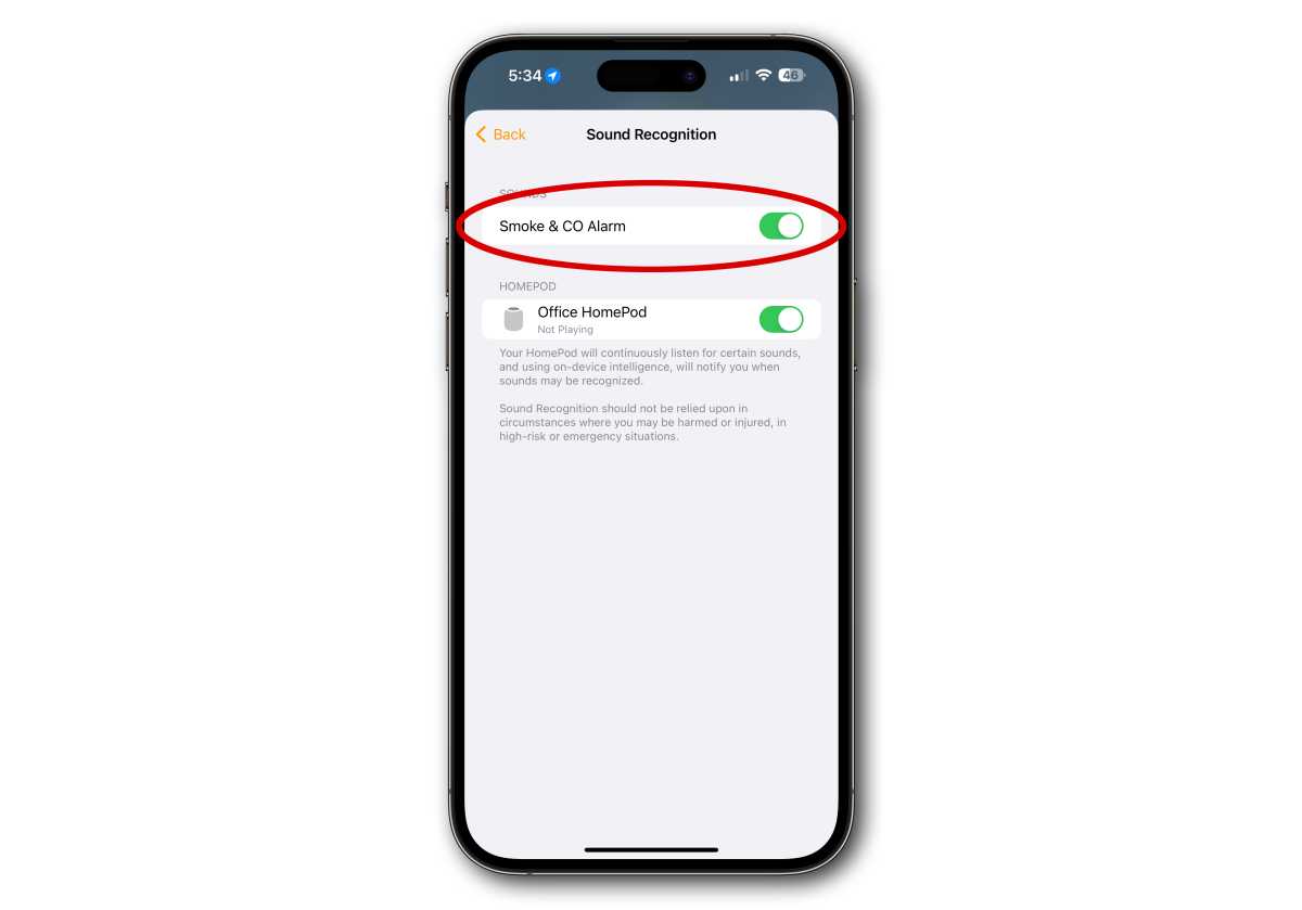 Дымовая сигнализация HomePod