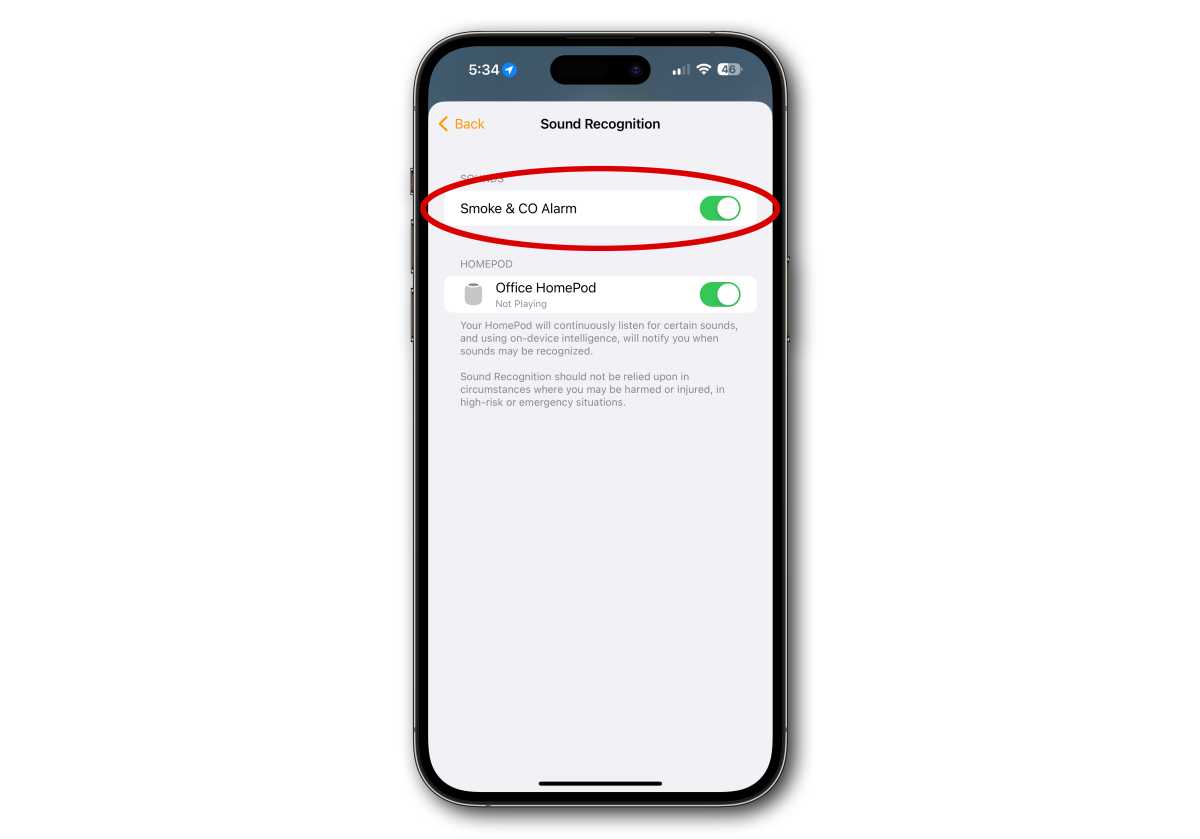 How to detect smoke alarms on HomePod & HomePod mini
