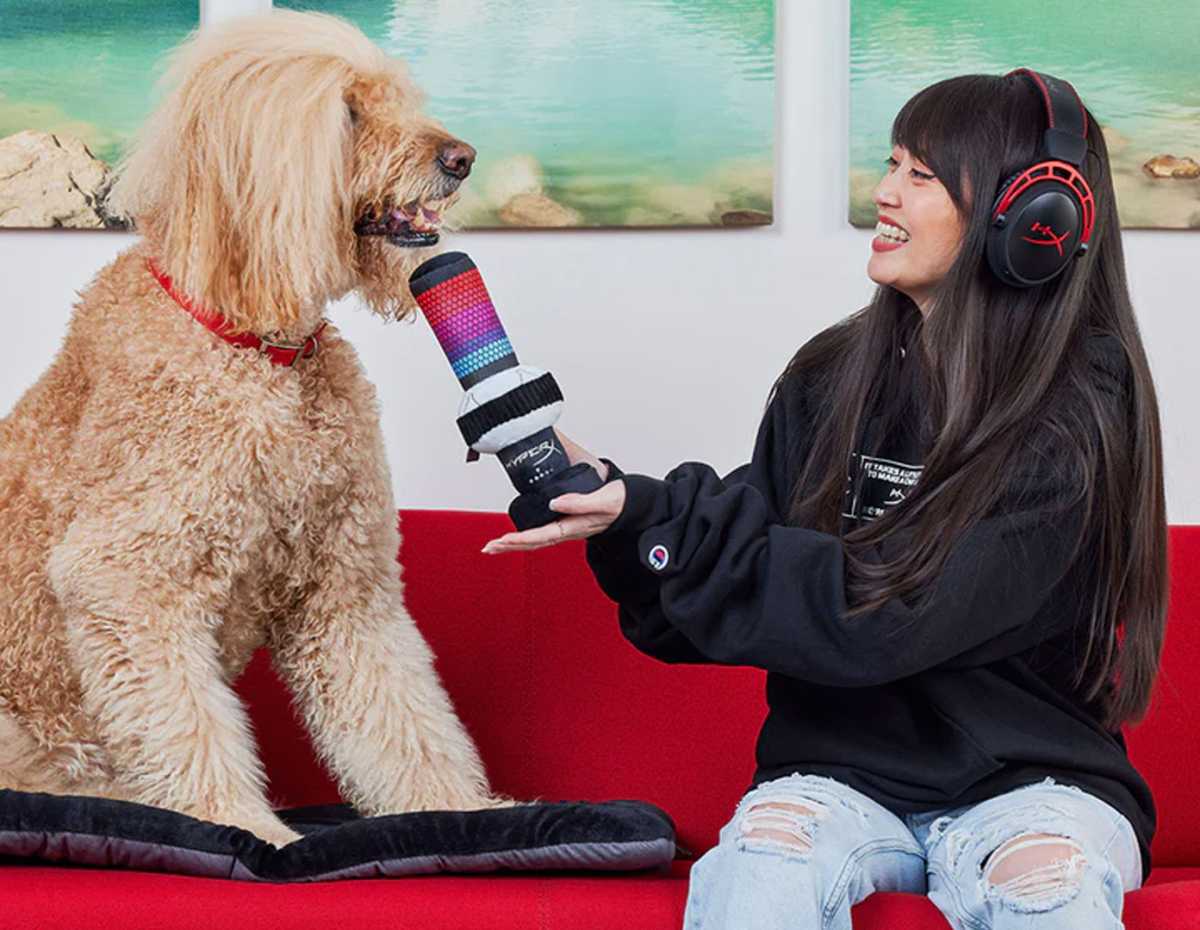 hyperx dog toy microphone