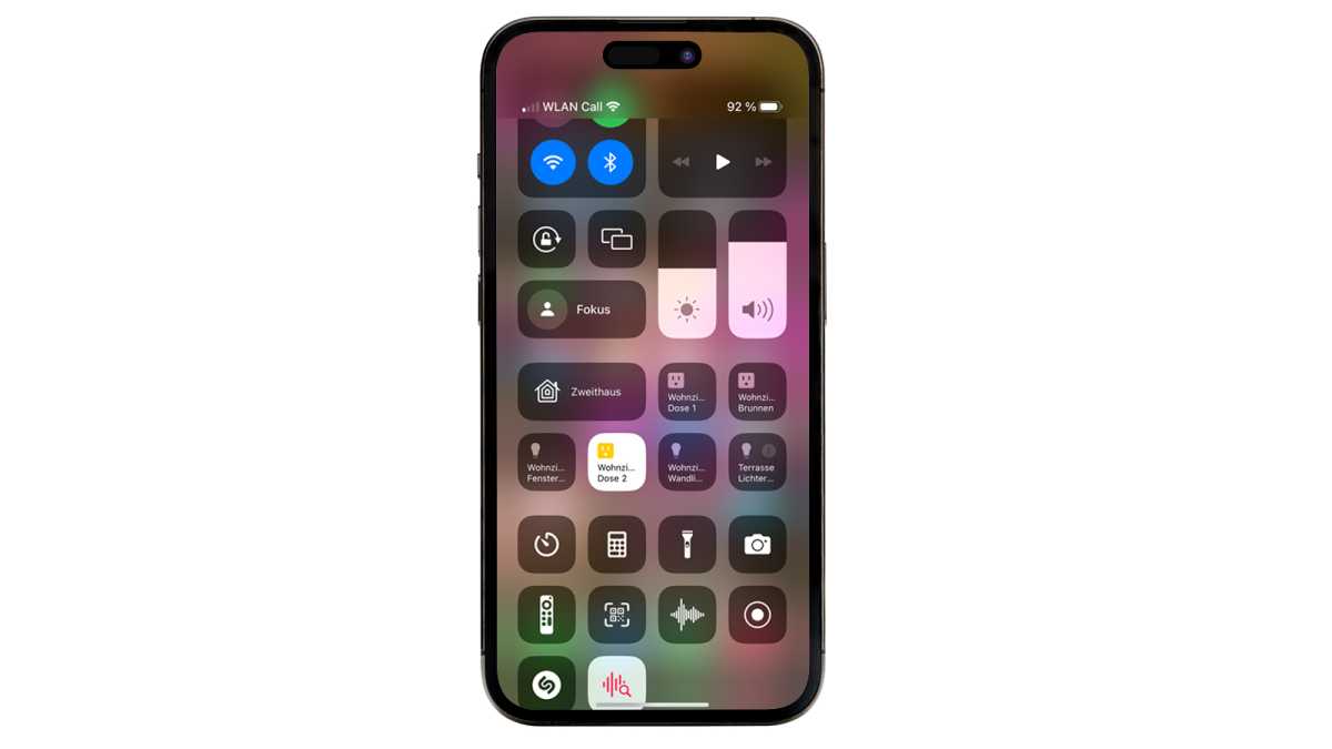 Kontrollzentrum iPhone 14 Pro