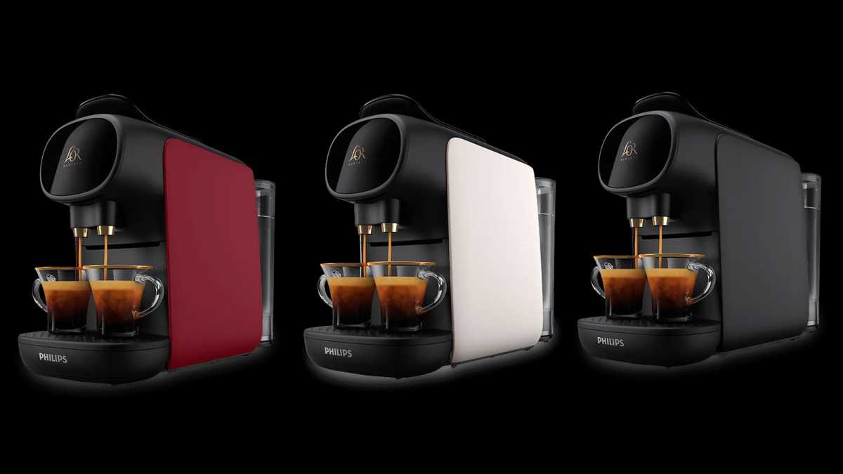 L'Ora Barista Sublime coffee machine in three colours