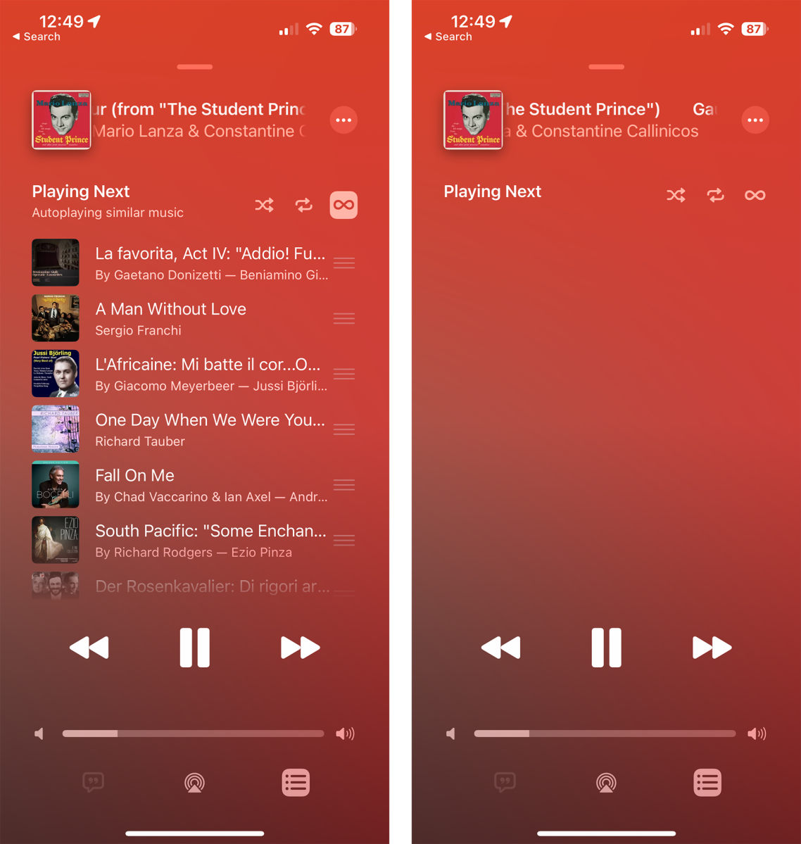 Apple Music Автовоспроизведение iOS