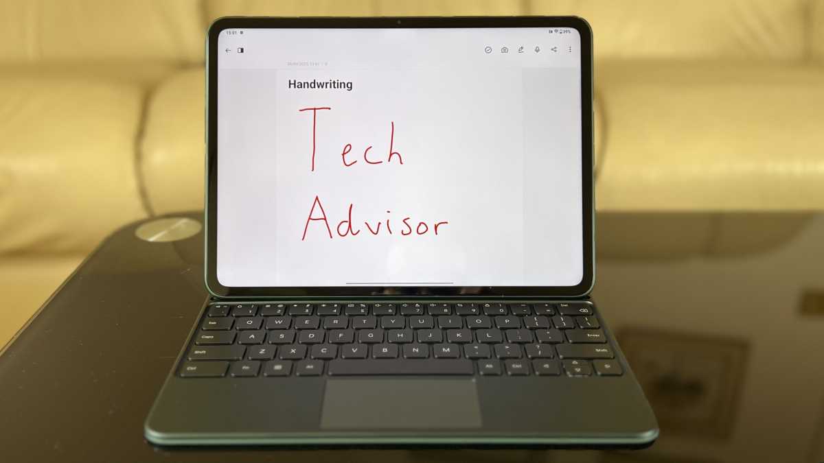 OnePlus Pad - handwriting on screen