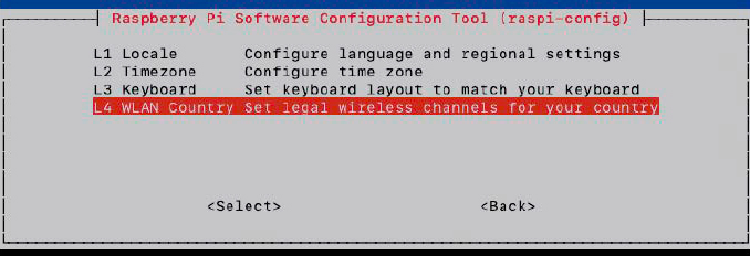 Vor der eigentlichen Installation legen Sie noch die Landeskennung für die Funkkanäle via raspi- config fest.