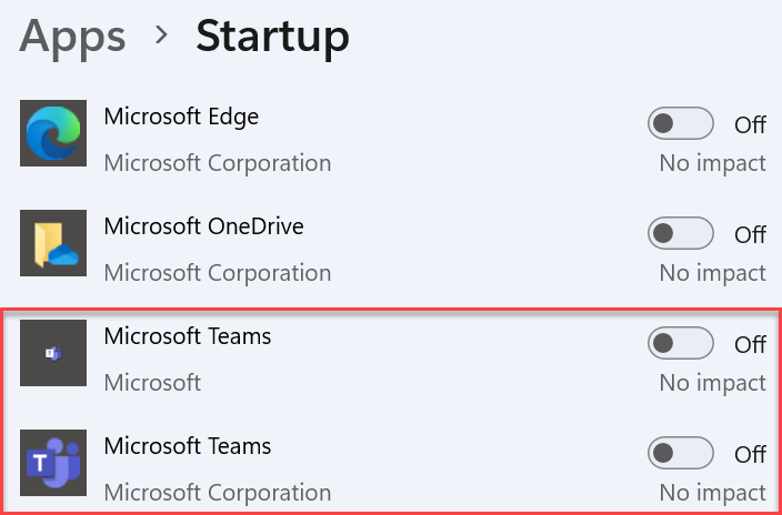 Windows 11 turn off Microsoft Teams notifications screenshot
