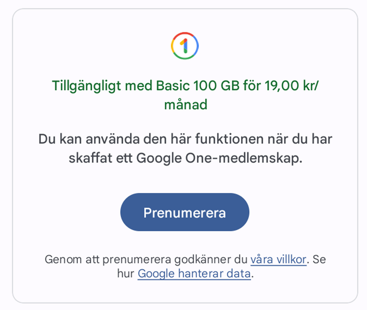 Google One