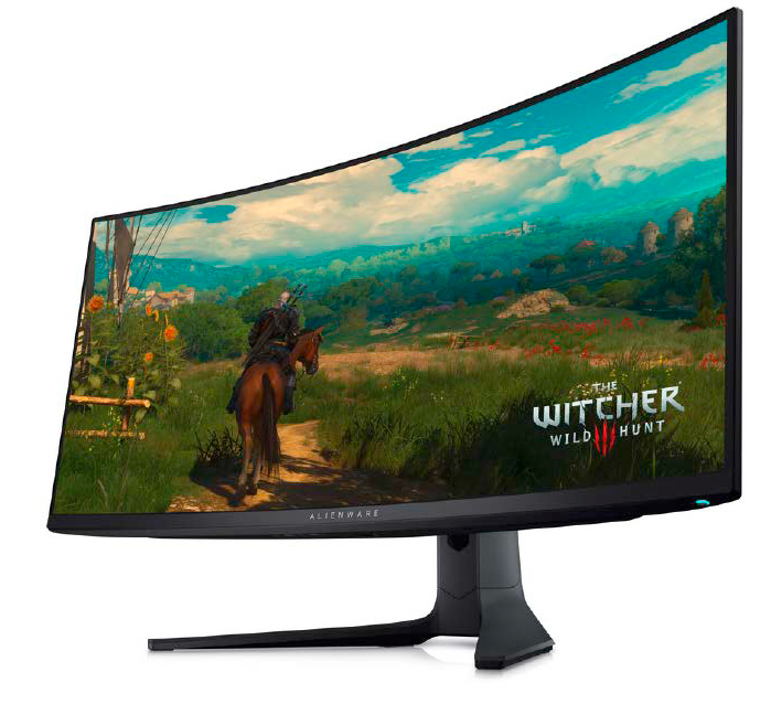 Als erster Gaming-Monitor nutzt der Dell Alienware AW3423DWF das Samsung-Oled-Panel mit winzigen Quantenpunkten zur Farberzeugung. Hier sind die Subpixel nicht nebeneinander, sondern in Rautenform angeordnet.