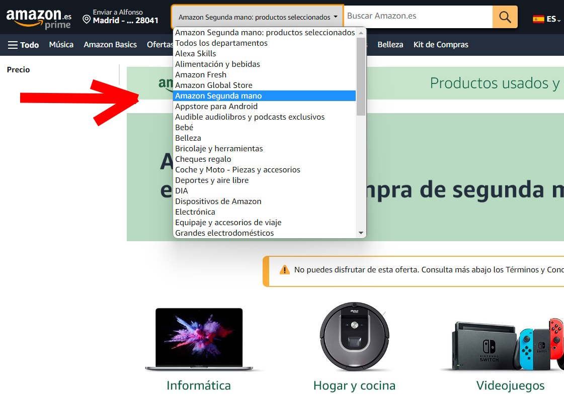 Amazon Segunda Mano
