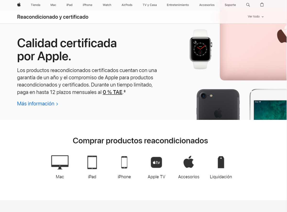Apple Store reacondicionados