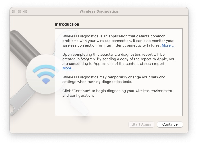 Apple Wireless Diagnostics