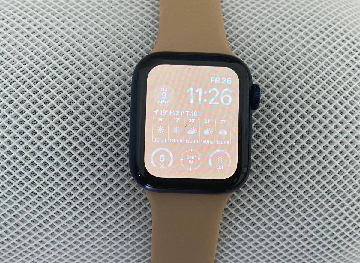 Apple Watch Zifferblatt Wallnuss