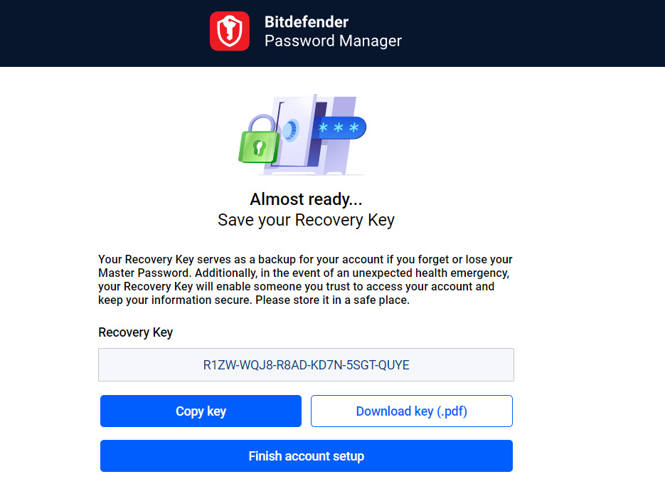 Bitdefender Premium Security review Password Manager recovery