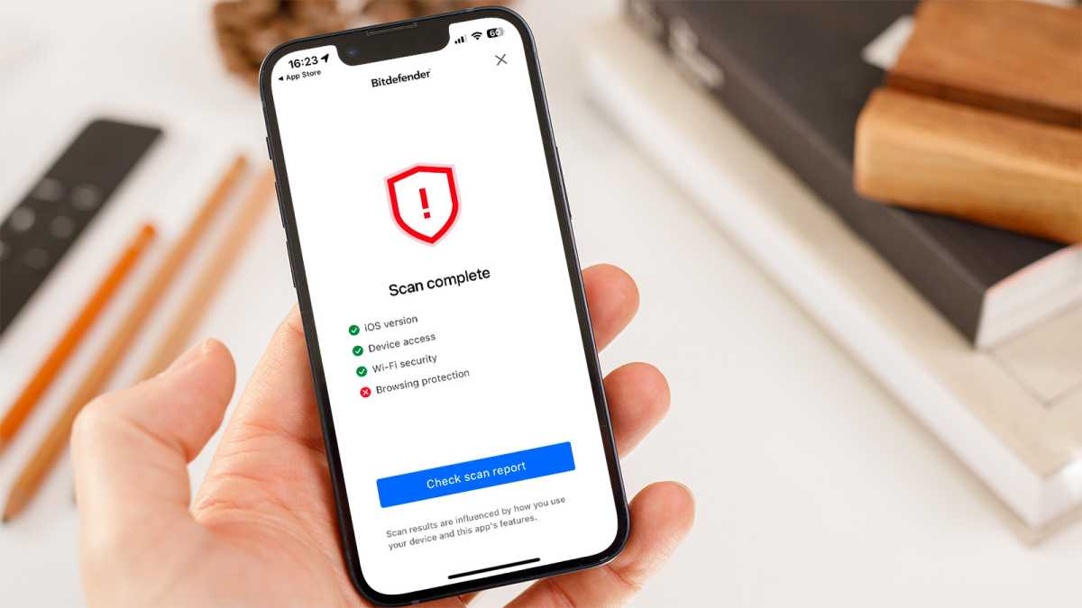 Bảo mật di động BitDefender - quét iPhone