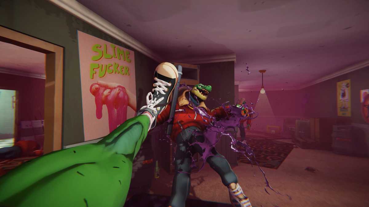 Devolver-Spiele haben schon so ihren Signature-Style: Anger Foot etwa erinnert vom Look & Feel an Hotline Miami, nur eben in 3D. Sie können aber auch ganz anders…