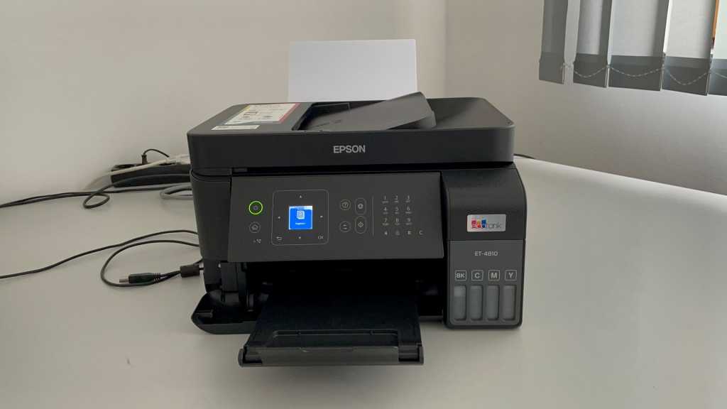 Image: Epson Ecotank ET-4810 im Test: Flotter Tinten-Tank-Drucker fÃ¼rs Homeoffice