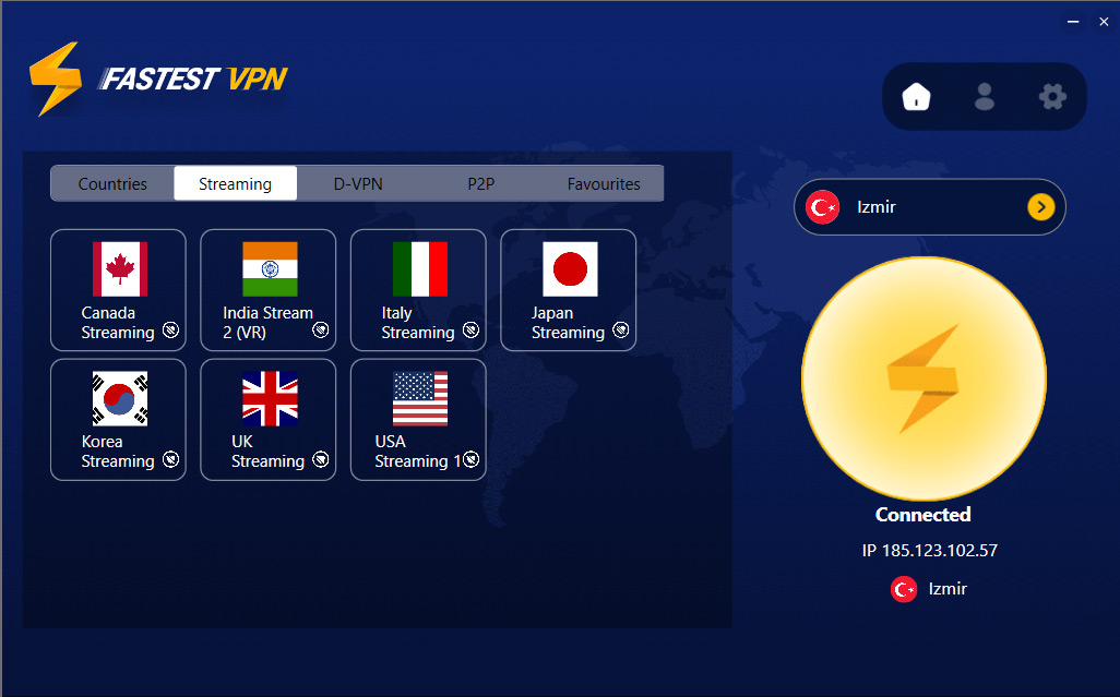 FastestVPN servers (Windows)