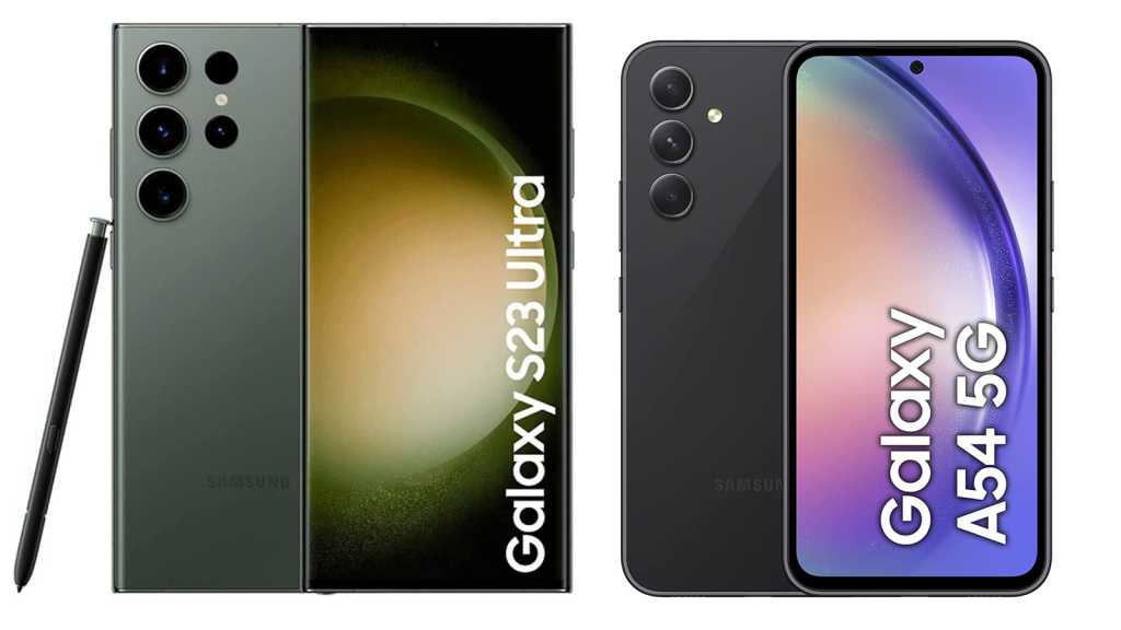 Image: Reicht ein 500-Euro-Handy? Galaxy A54 vs. Galaxy S23 Ultra