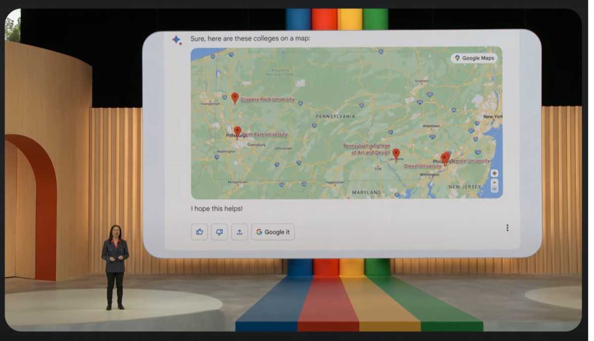 Google Bard maps