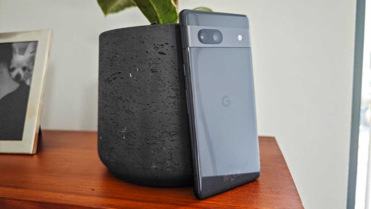 Google Pixel 7a rear charcoal