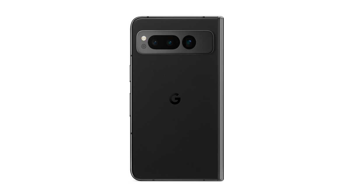 Google Pixel Fold rear Obsidian