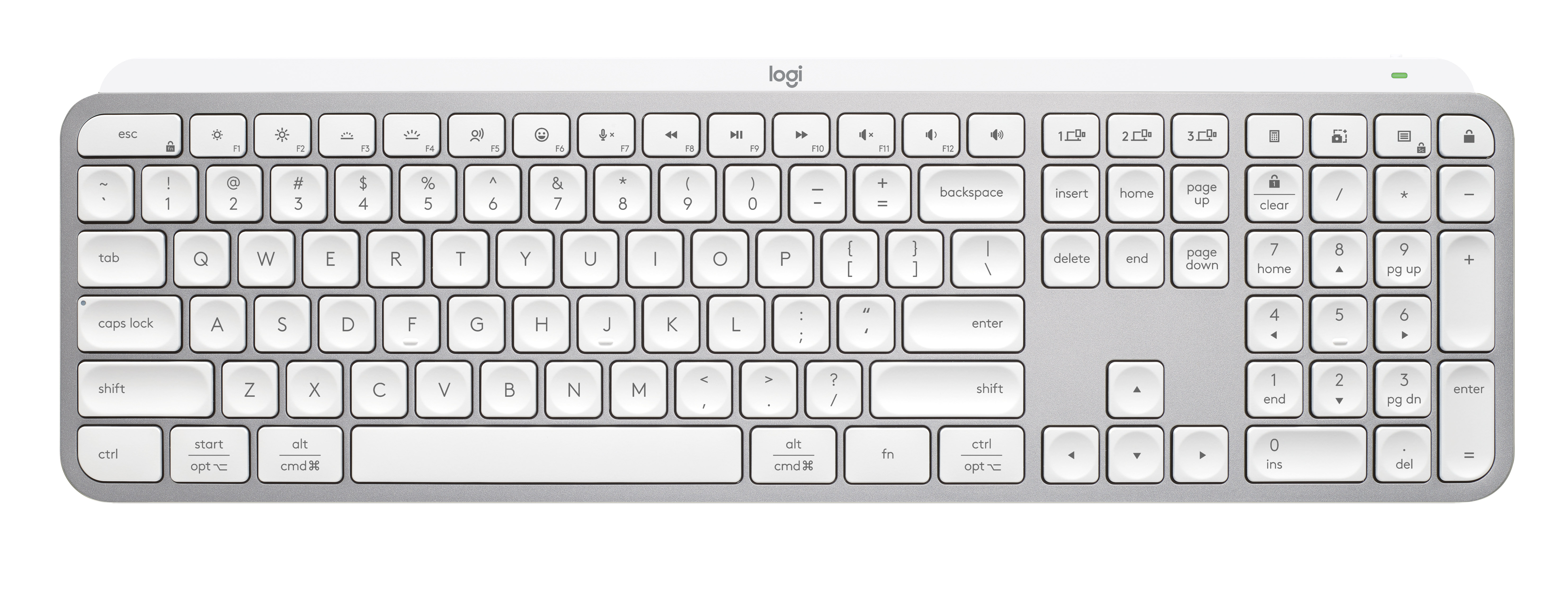 Bezdrátová klávesnice Logitech MX Keys S - nejlepší celková bezdrátová desktopová klávesnice