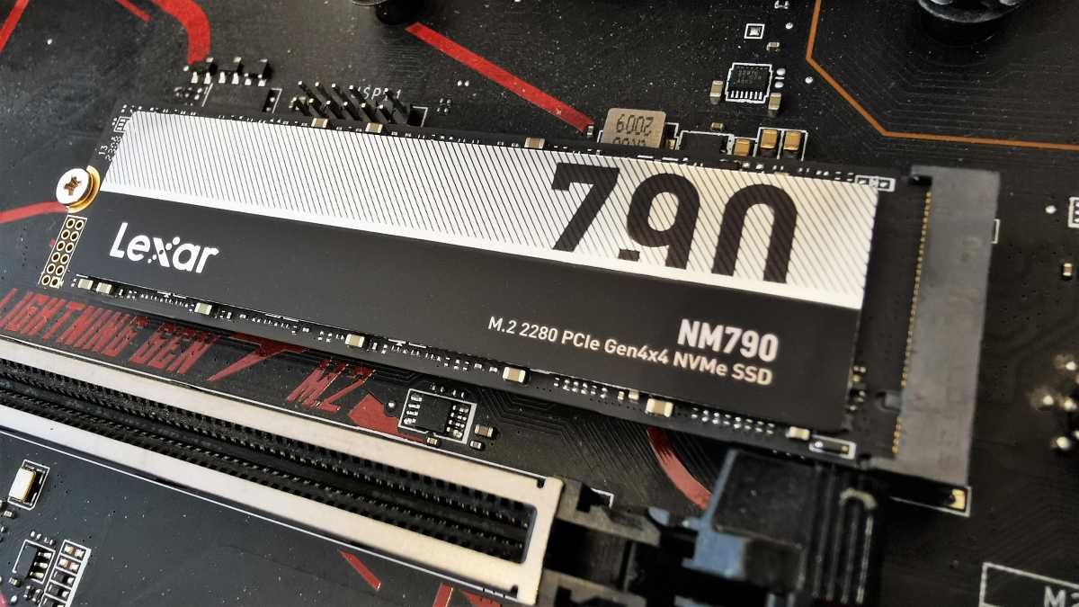 Lexar NM790 M.2 NVMe closeup