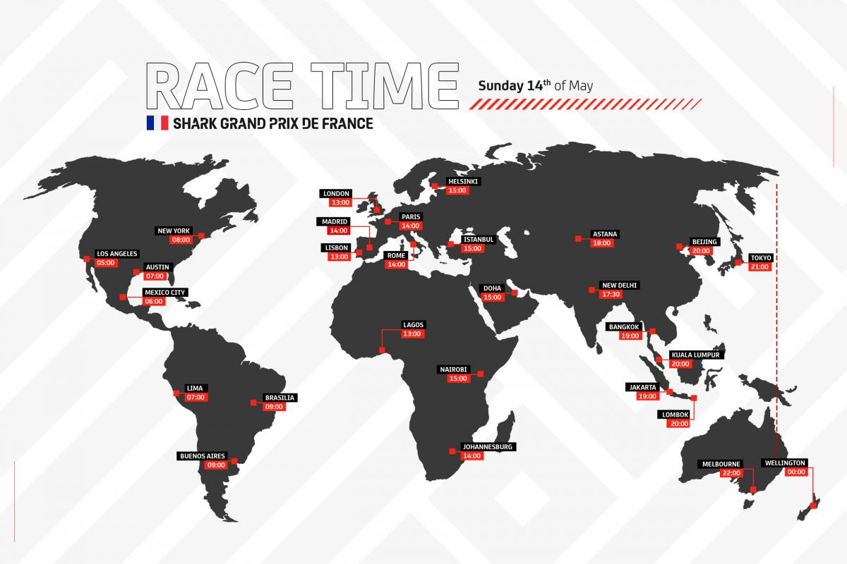 MotoGP race times - France Le Mans