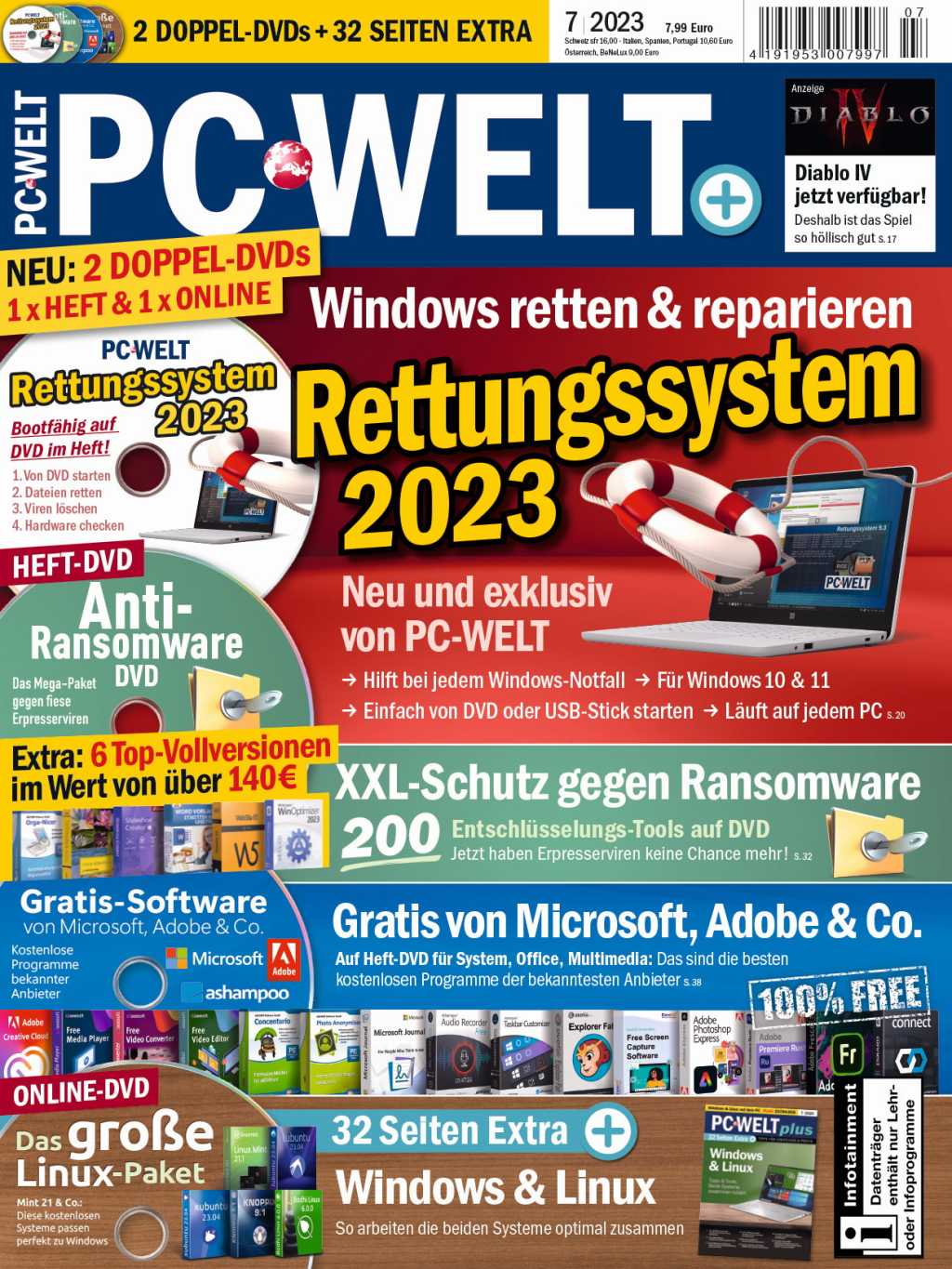 Image: PC-WELT 7/2023 jetzt am Kiosk: Windows retten & reparieren