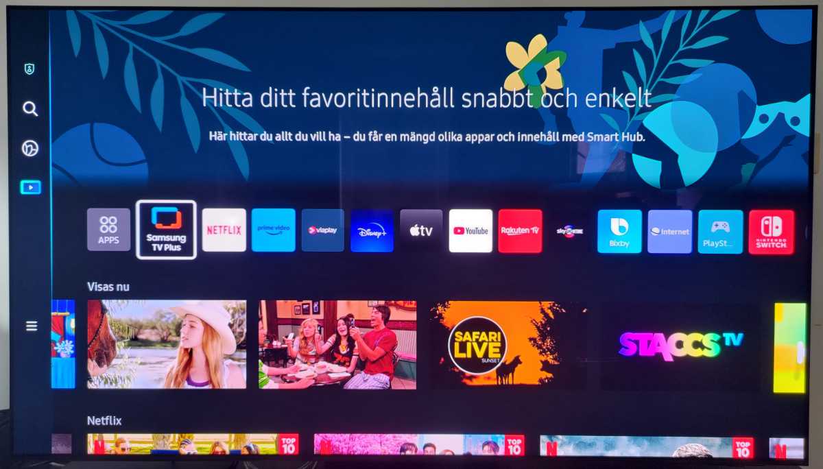 Samsung S95C gränssnitt