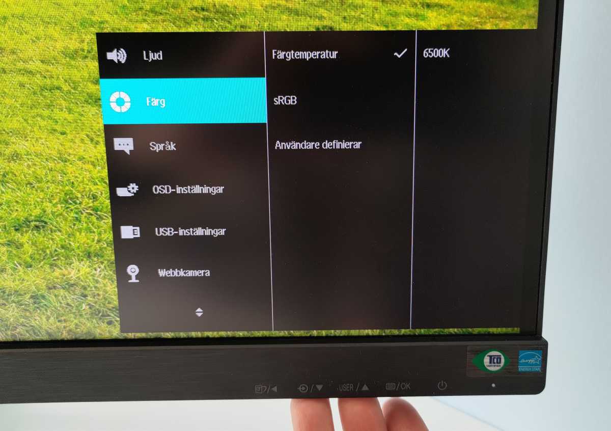 Philips 34B1U5600CH meny