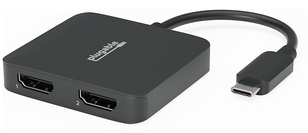 Plugable USB-C Dual 4K HDMI MST Adapter - Best budget Dual 4K HDMI