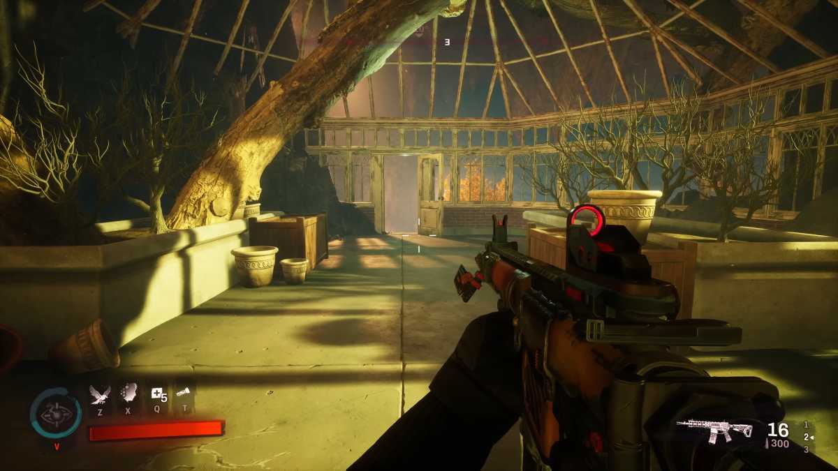 Redfall funktioniert konzeptionell nicht: Starke Open-Worlds wie Red Dead Redemption 2, Far Cry 5 oder Hogwart’s Legacy sind sehr belebt, da laufen viele Figuren rum. In Redfall gibt’s keine NPCs in der Außenwelt, nur Gegner.
