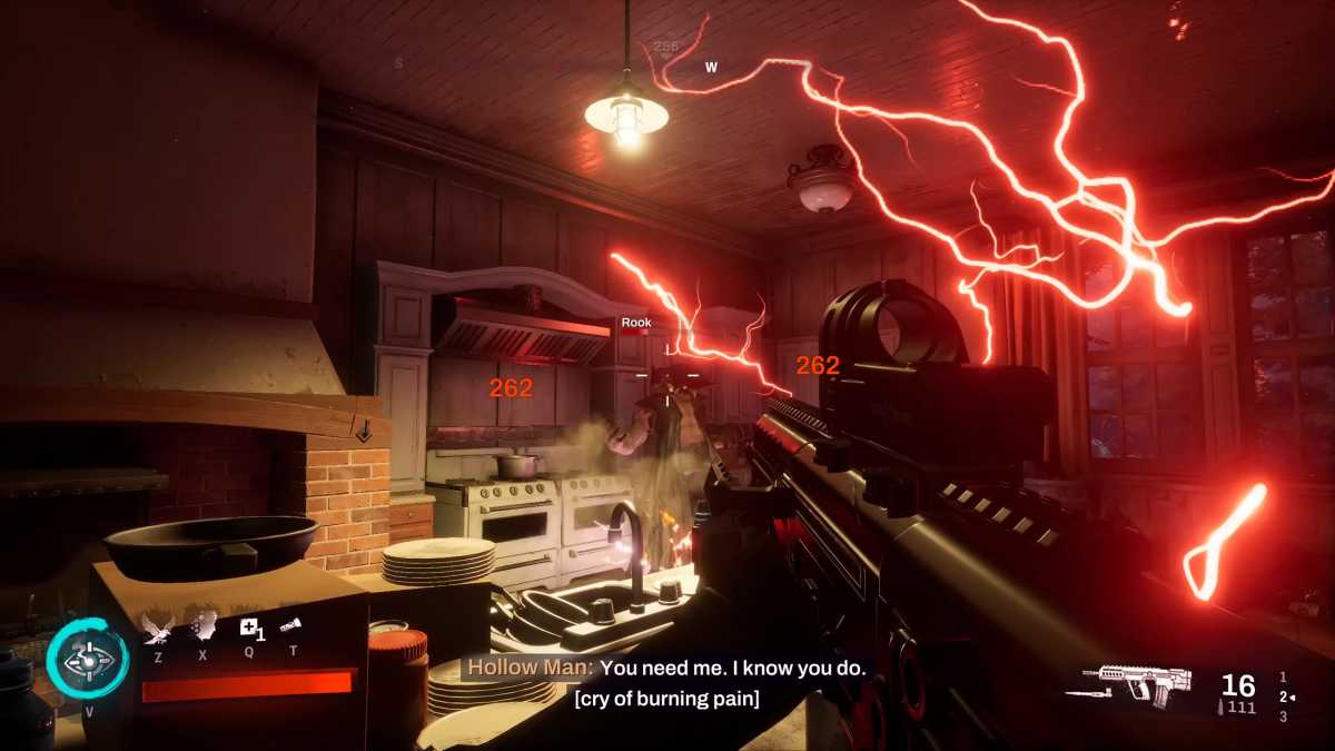 Redfall würde wahrscheinlich als geskripteter Shooter besser funktionieren. Weil es solche Bossfights als Highlight sehr selten gibt. Stattdessen killen wir hunderte 0815-Söldner und ihre Vampir-Generäle, die alle nicht viel können.