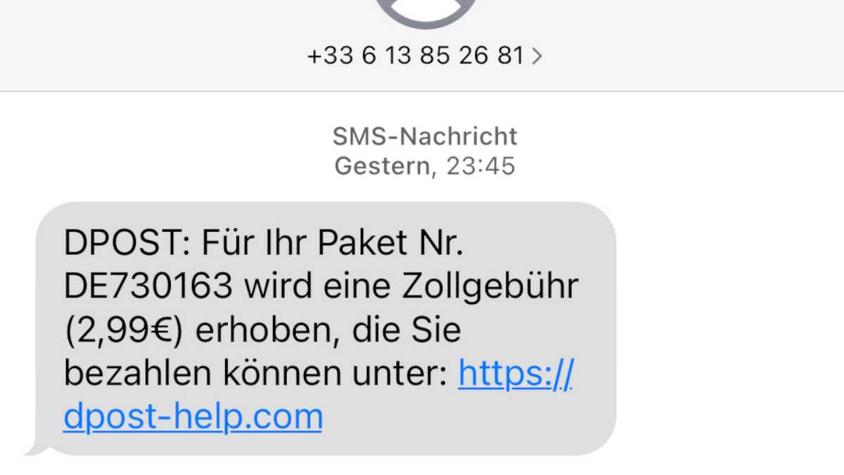 SMS Betrug