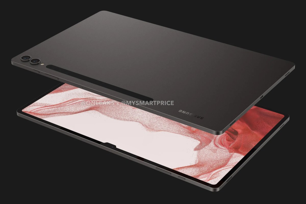Samsung Galaxy Tab S9 Ultra OnLeaks render