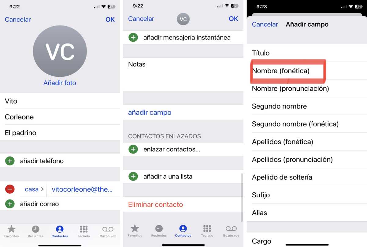 Siri cómo pronunciar nombres