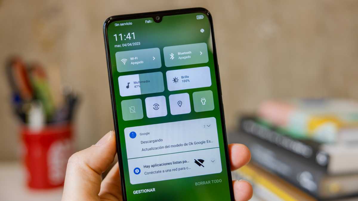 TCL 40 SE quick settings