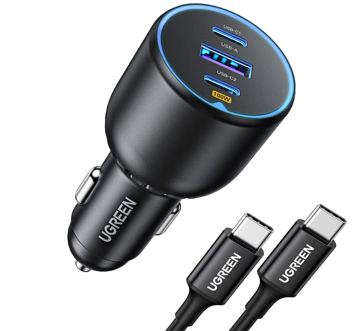 Ugreen 130W USB-C Car Charger - Best 100W in-car laptop charger