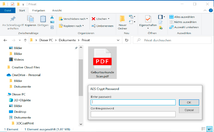 AES Crypt: Das Tool erweitert den Windows- Explorer um eine komfortable Verschlüsselungsoption. Per AES-Algorithmus und Passwort werden Dateien geschützt.