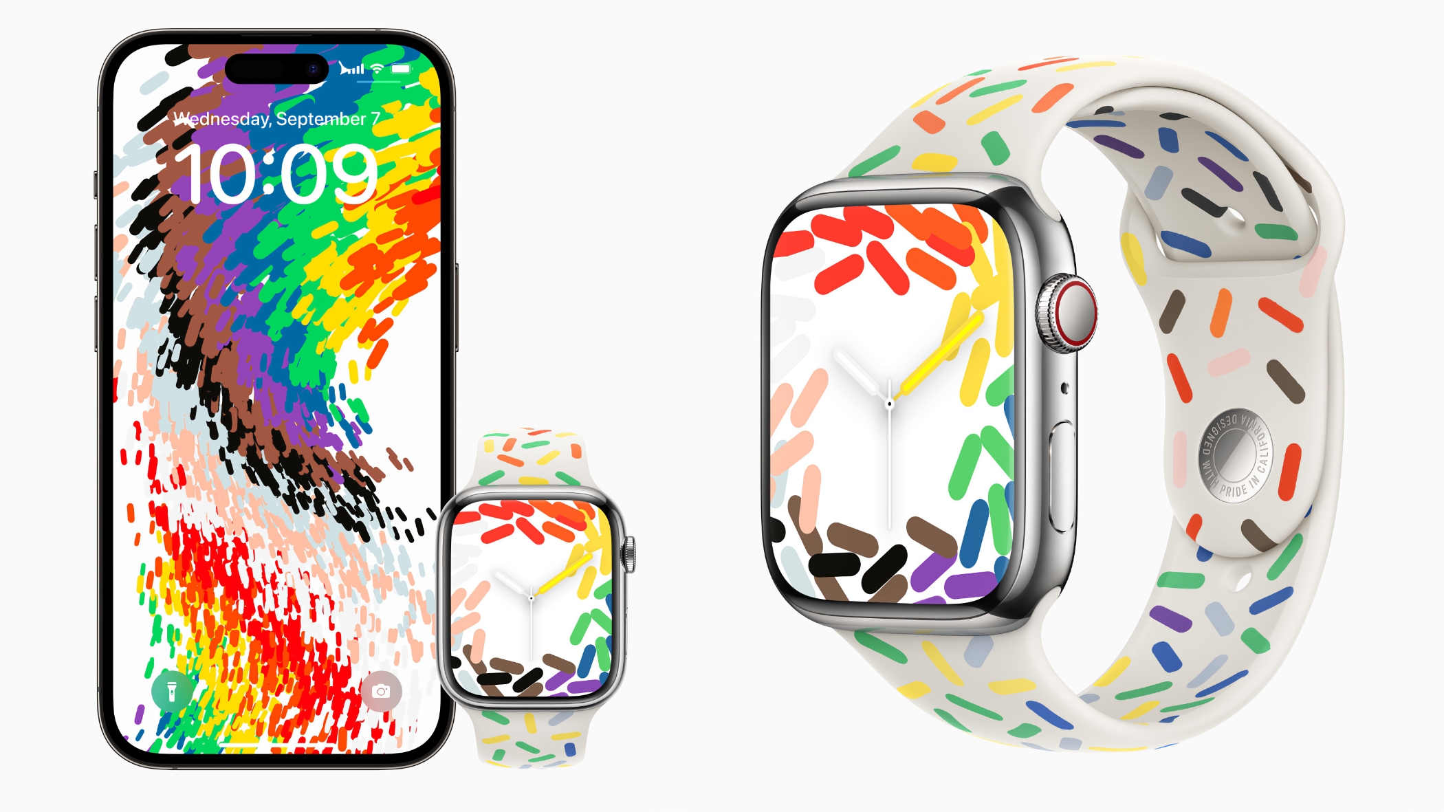 Sportovní pásek Apple Watch Pride Edition (2023)