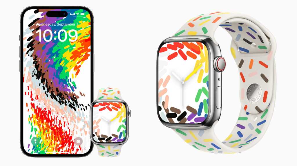 Image: Pride-Edition 2023 der Apple Watch â hier gibt es Armband und Zifferblatt
