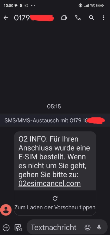 So sieht die Betrugs-SMS aus, die derzeit wieder die Runde macht