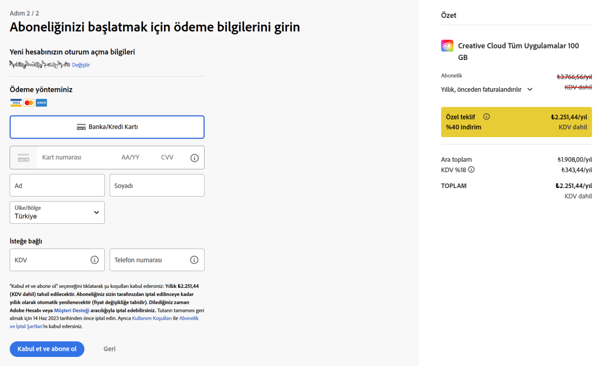 Adobe CC - Türkei
